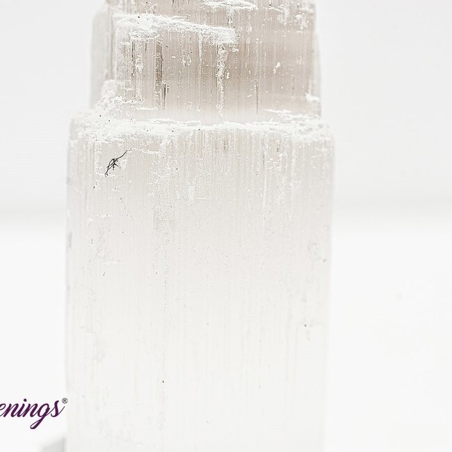 Selenite (Satin Spar Gypsum) Iceberg Towers Point Generator - Extra Small 2"