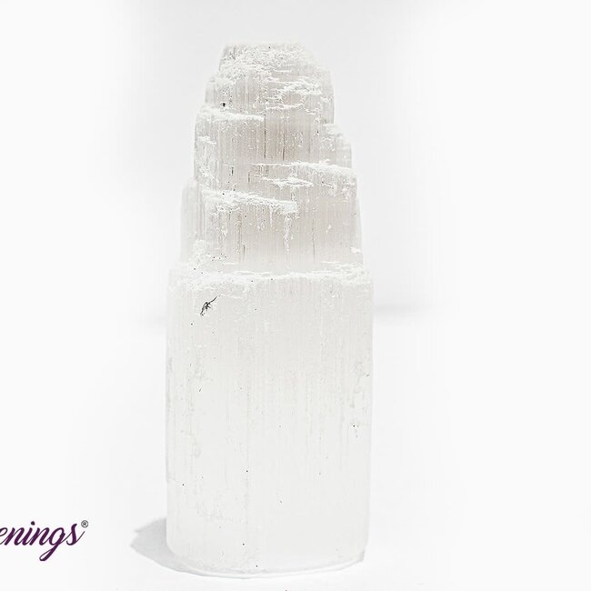 Selenite (Satin Spar Gypsum) Iceberg Towers Point Generator - Extra Small 2"