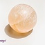 Orange Peach Selenite (Satin Spar Gypsum) Sphere Orbs Globes - 40mm