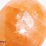 Orange Selenite Palm Pillow Pocket Stone - Satin Spar Gypsum