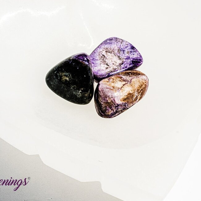 Selenite (Satin Spar Gypsum) Heart Notched Charging Bowl - Large