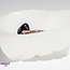 Selenite (Satin Spar Gypsum) Charging Bowl Dish - 6" Heart Notched Decor Large