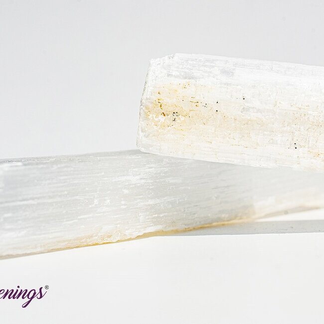 Selenite (Satin Spar Gypsum) Charging Sticks Wands - 3" Rough Raw Natural
