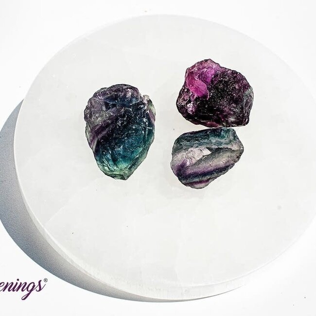 Selenite (Satin Spar Gypsum) Charging Disk  Plate - 6" Round Large