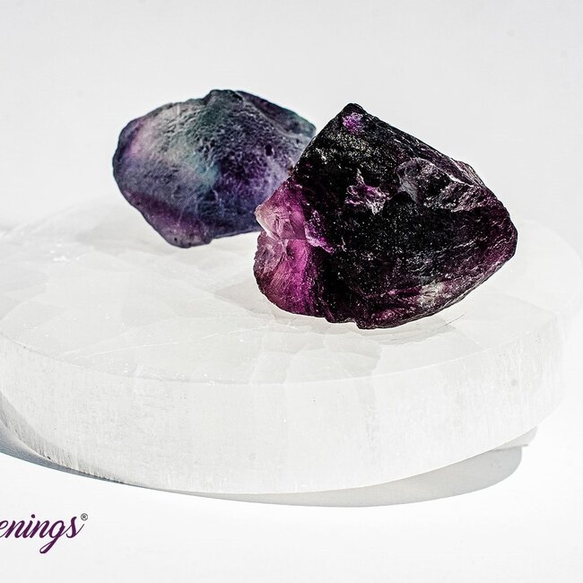 Selenite (Satin Spar Gypsum) Charging Disks Plates - 4" Round Medium