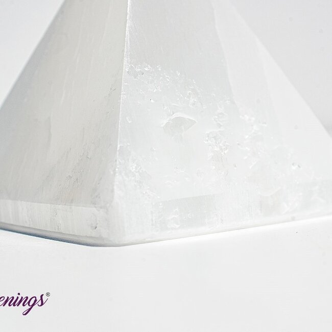 Selenite (Satin Spar Gypsum) Charging Pyramids - 2" Small