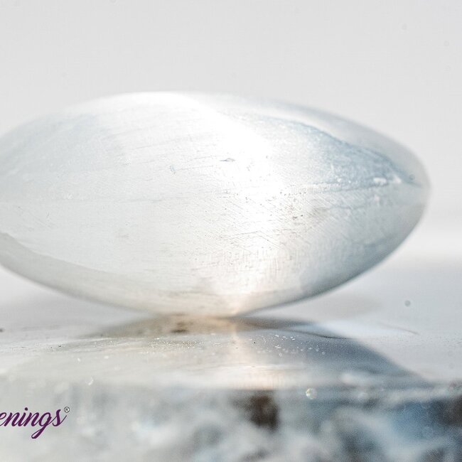 Selenite (Satin Spar Gypsum) Mini Palm Pillow Pocket Stone - 1.75" Gallett