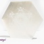 Selenite (Satin Spar Gypsum) Charging Disks Plates - Hexagon Metatron's Cube Medium