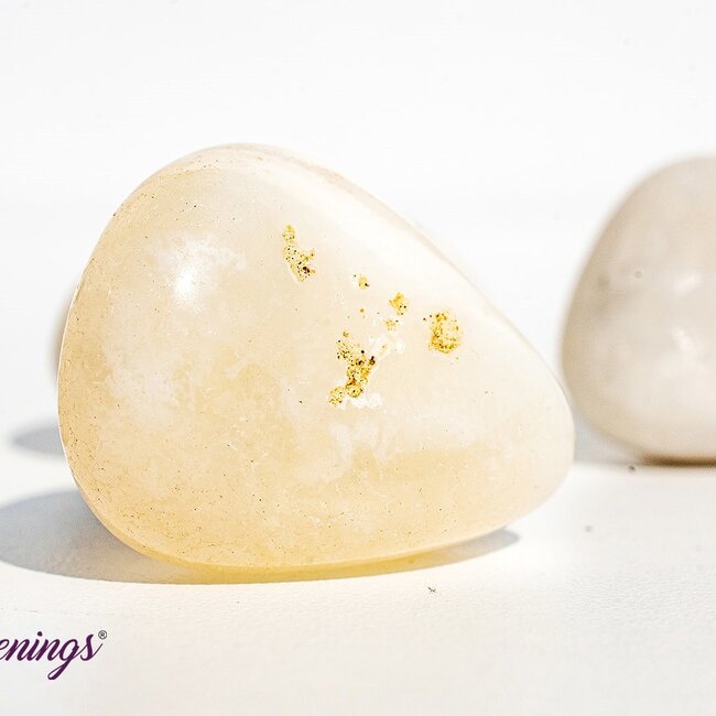 White Agate - Tumbled Snow White - Milky White