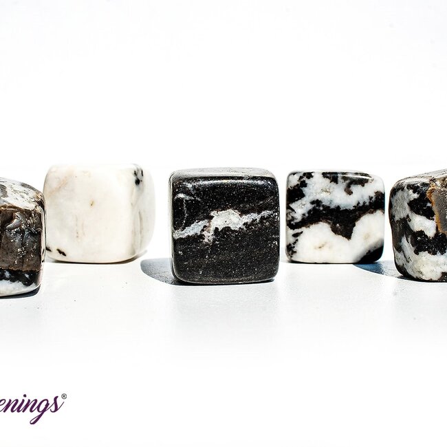 Zebra Agate Cubes 1"
