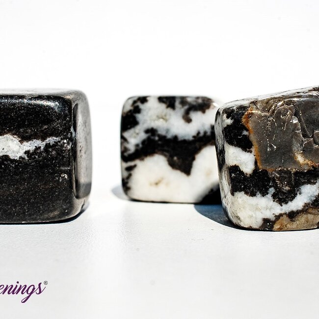 Zebra Agate Cubes 1"