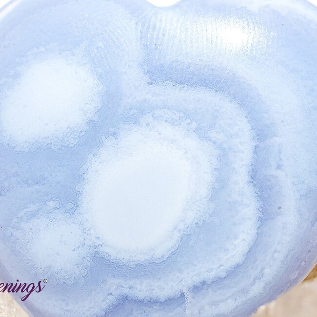 Blue Lace Agate Hearts - Large (1.5")