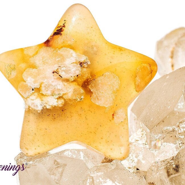 Flower Agate (Cherry Blossom) Stars - Medium