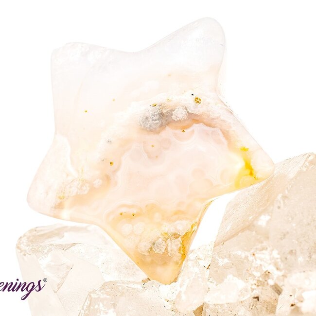 Flower Agate (Cherry Blossom) Stars - Medium