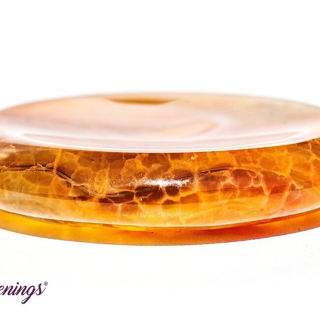Fire Agate Palm Pillow Pocket Stone