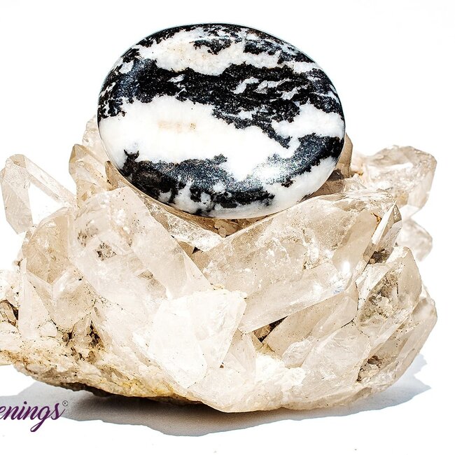 Zebra Agate Worry (Thumb Fidget Relaxation Pocket) Stones - Large Oval