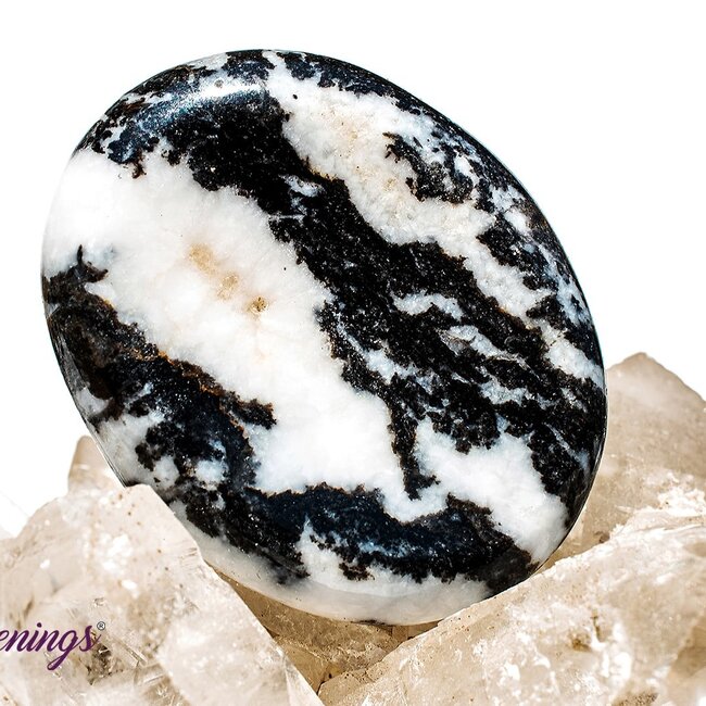 Zebra Agate Worry (Thumb Fidget Relaxation Pocket) Stones - Large Oval