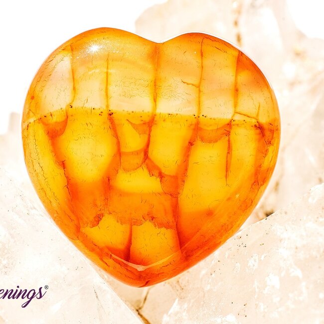 Fire Agate Hearts - Small