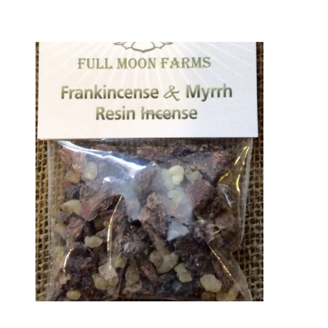 Frankincense & Myrrh Resin Incense 1oz - Full Moon Farms