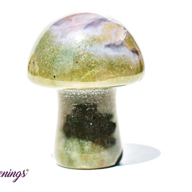 Moss Agate Mushroom- Mini