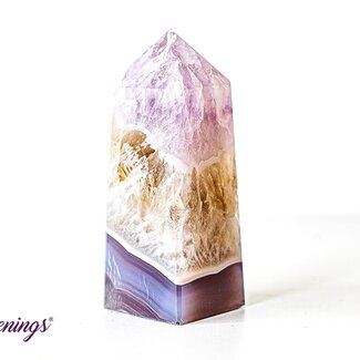 Amethyst & Agate Obelisk/Point- Medium (3-4")