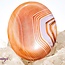 Banded Carnelian Worry (Thumb Fidget Relaxation Pocket) Stones - Large Oval