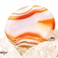 Banded Carnelian Worry (Thumb Fidget Relaxation Pocket) Stones - Large Oval