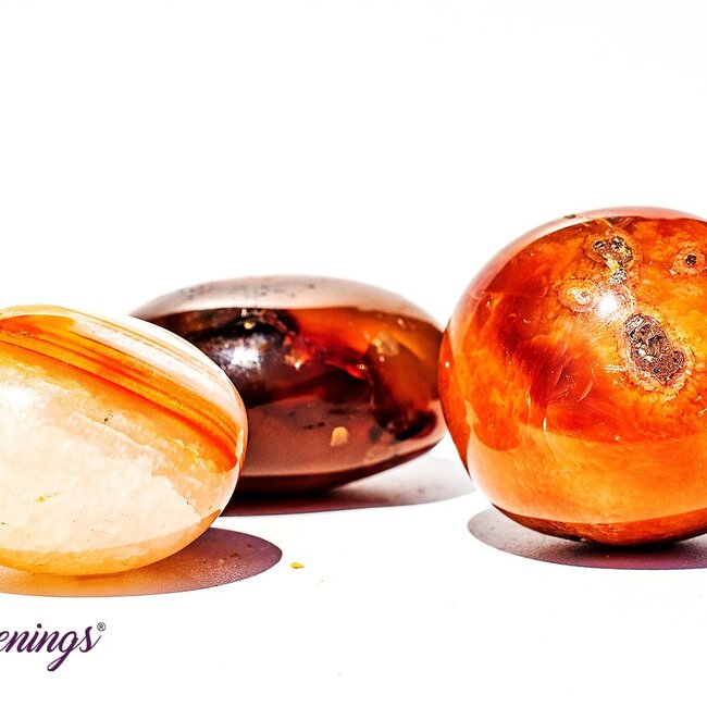 Banded Carnelian Palm Pillow Pocket Stones