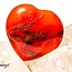Banded Carnelian Puffy Hearts - Medium