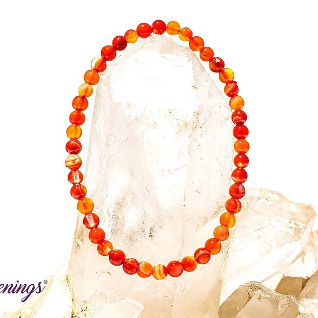 Carnelian Bracelet-4mm