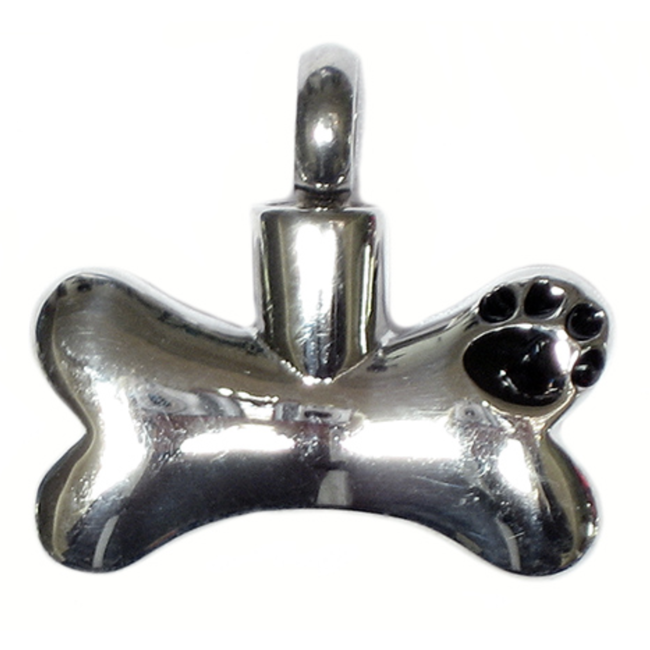Cremation Ashes Necklaces - Pet Dog Bone Cylinder Urn Vial Pendant