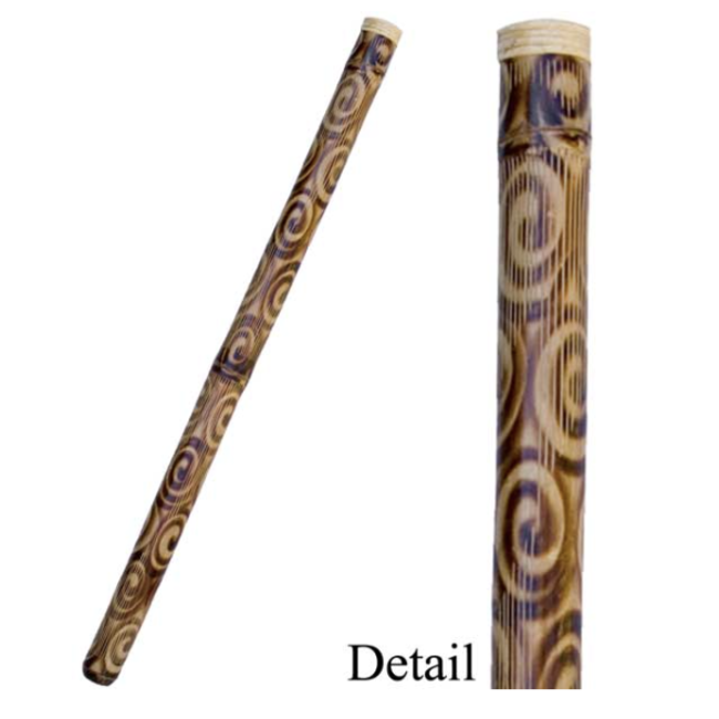 Didgeridoo Burnt Spiral Design - 48"