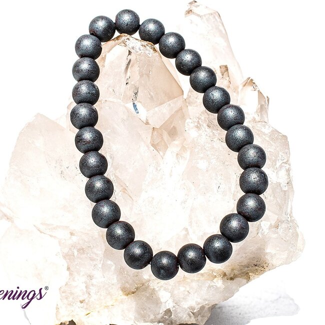 Matte Hematite Bracelets - 8mm
