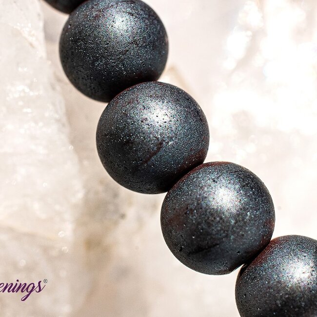 Matte Hematite Bracelets - 8mm