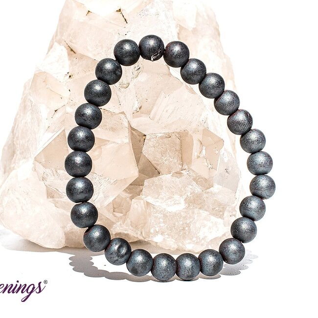 Matte Hematite Bracelets - 8mm