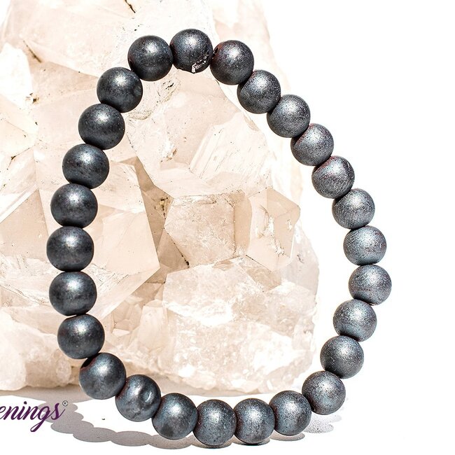 Matte Hematite Bracelets - 8mm