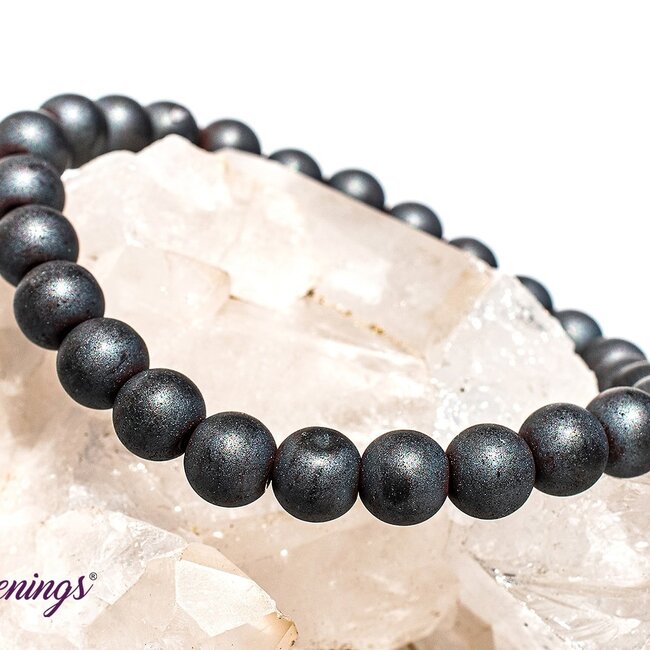 Matte Hematite Bracelets - 8mm
