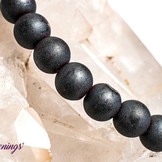 Matte Hematite Bracelets - 8mm