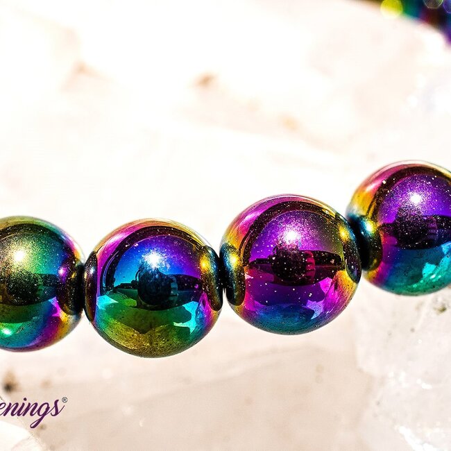 Rainbow Hematite Bracelets - 8mm