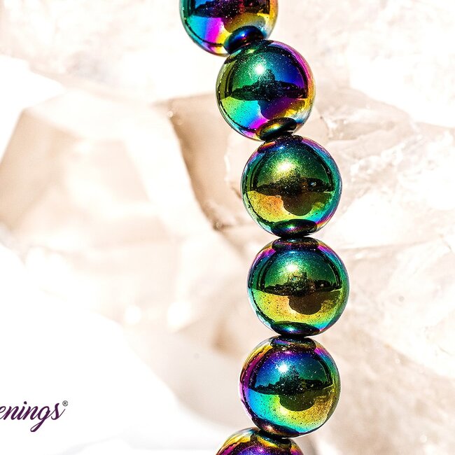 Rainbow Hematite Bracelets - 8mm