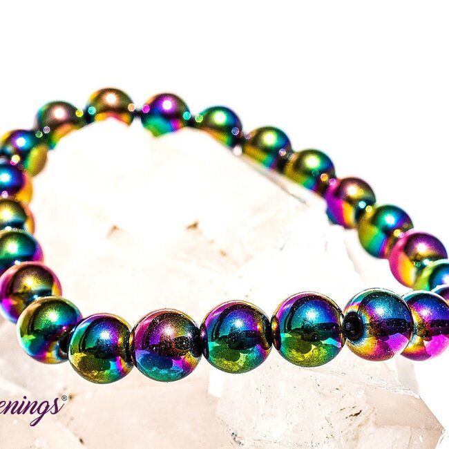 Rainbow Hematite Bracelets - 8mm