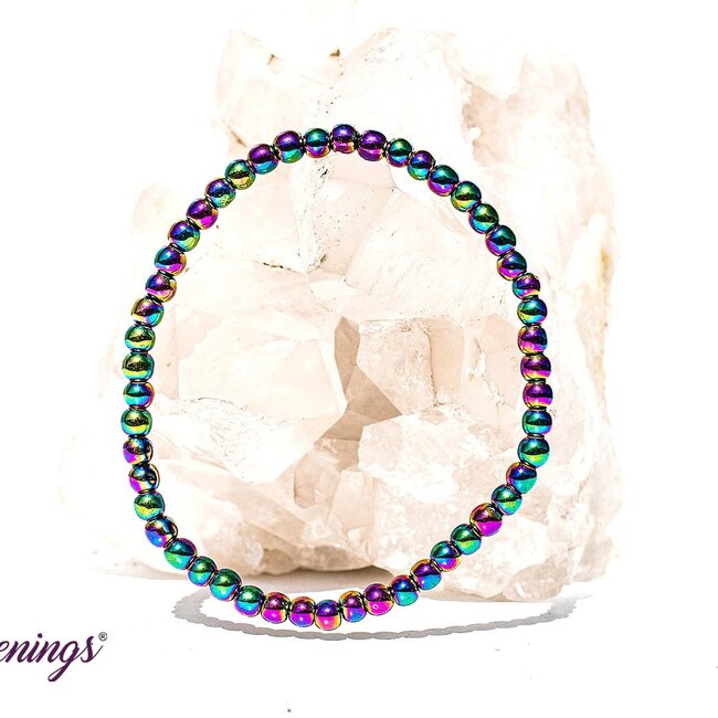 Rainbow Hematite Bracelets - 4mm Mini