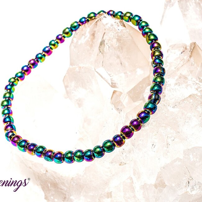 Rainbow Hematite Bracelets - 4mm Mini