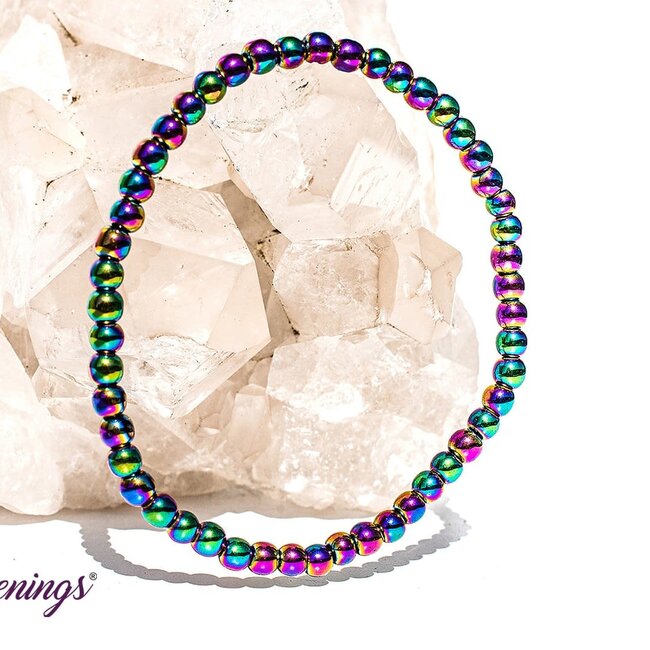 Rainbow Hematite Bracelets - 4mm Mini