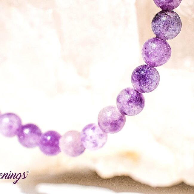 Lepidolite (Purple Mica) Bracelets - 4mm Mini