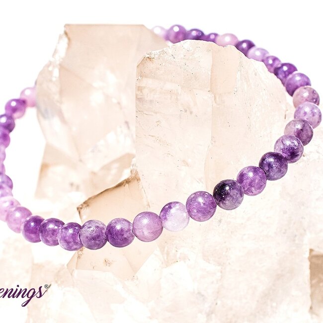 Lepidolite (Purple Mica) Bracelets - 4mm Mini