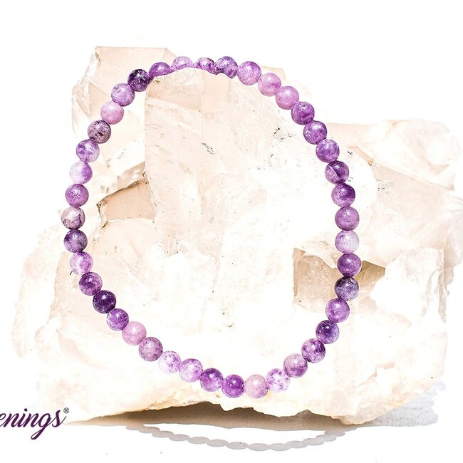 Lepidolite (Purple Mica) Bracelets - 4mm Mini