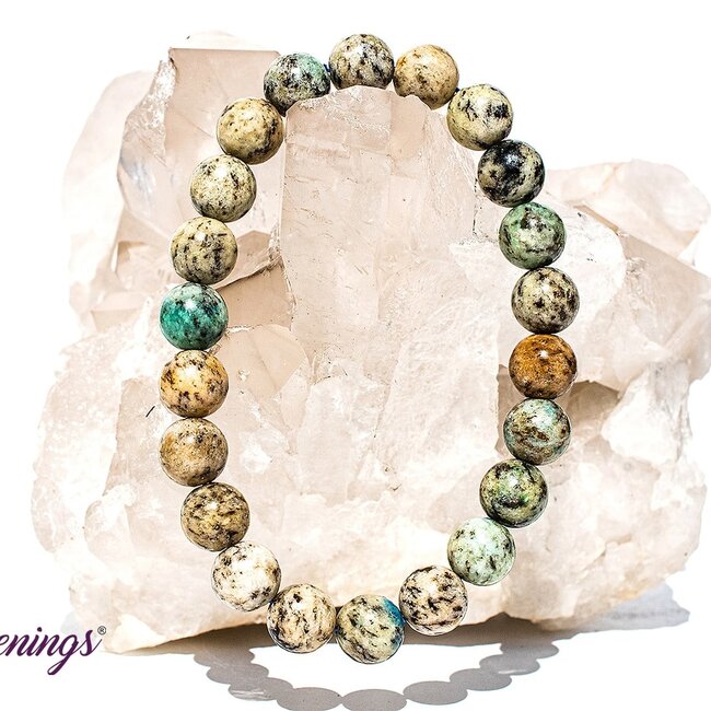 K2 with Azurite Bracelets - 8mm