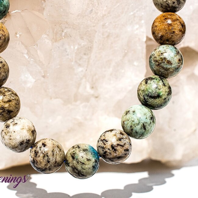 K2 with Azurite Bracelets - 8mm