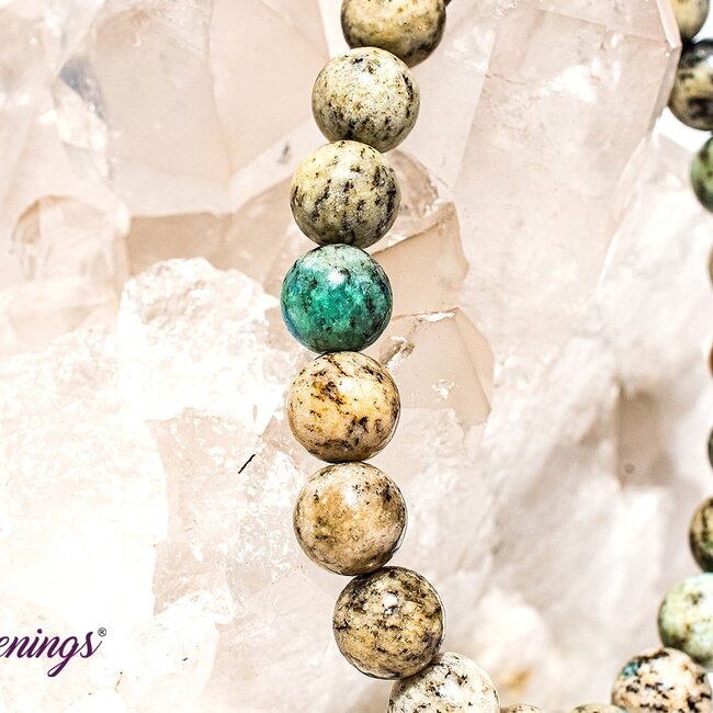 K2 with Azurite Bracelets - 8mm